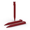 Plastic Tent Stake Red 3D Model