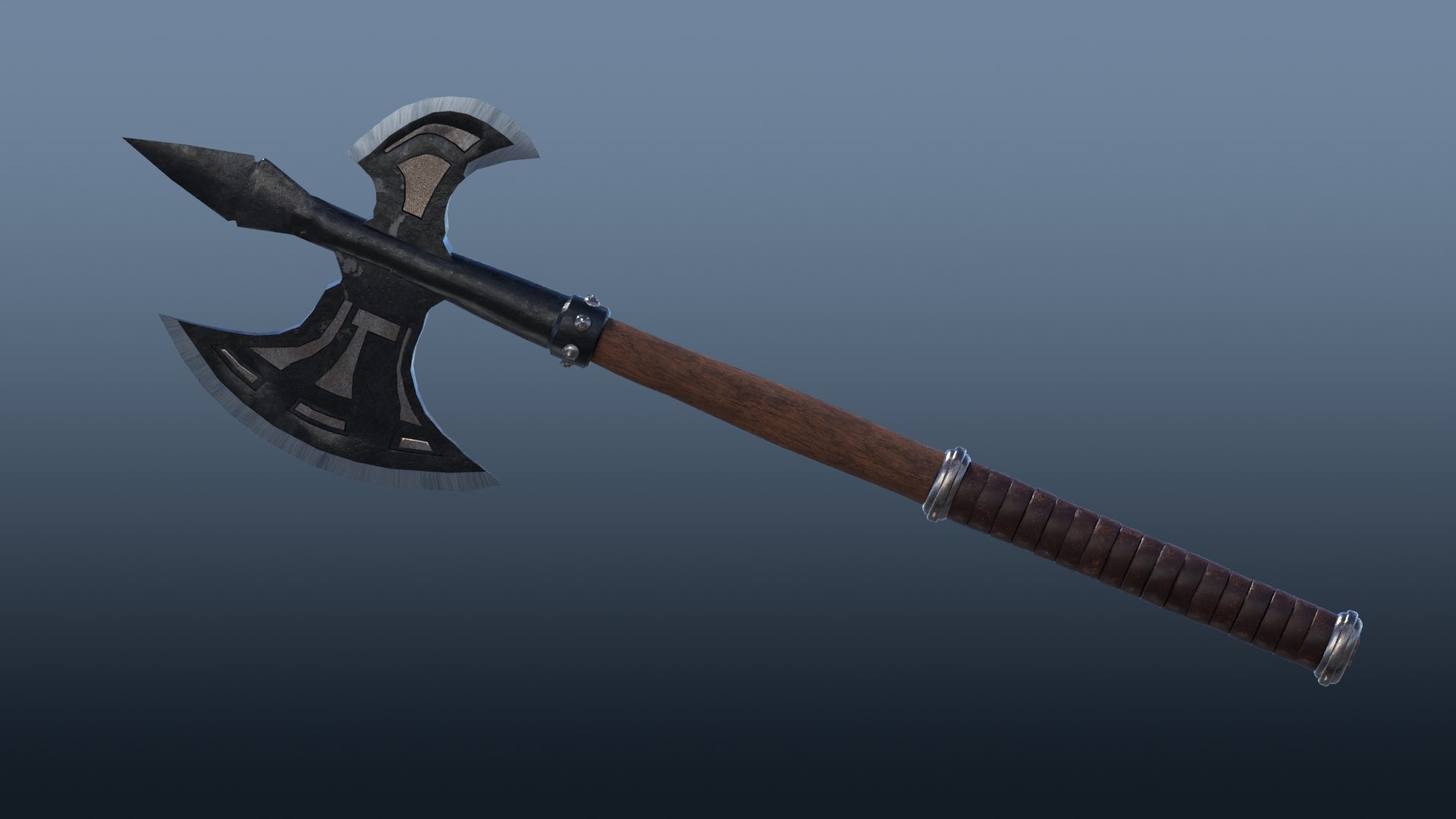3D Medieval Meele Weapons https://p.turbosquid.com/ts-thumb/Vt/raFNvZ/9Q/axesbattleaxe1/png/1720981316/1920x1080/fit_q87/cc0e337b8169ecfb6bbebee105cfdfeb0a9c98b5/axesbattleaxe1.jpg