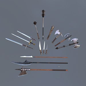 3D Medieval Meele Weapons