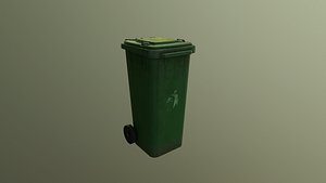 3D trash container