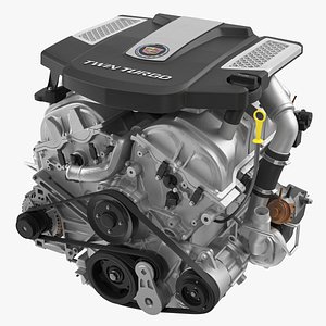 Cadillac Twin Turbo V6 Car Engine