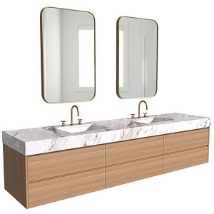 3D Modern Washbasin Cabinet Bathroom Furniture