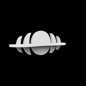 Moon Phases Shelf 3D Printable Model 3D model