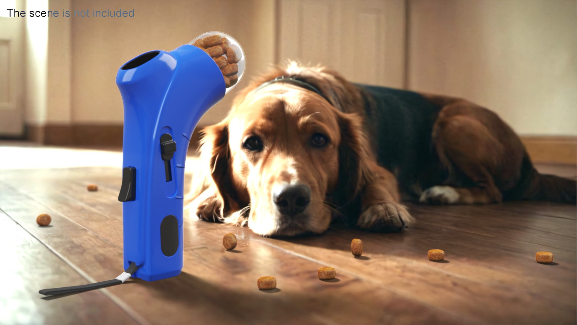 3D Pet Treat Launcher Blue With Food - TurboSquid 2198741