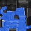 Pet Treat Launcher Blue with Food