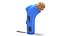 Pet Treat Launcher Blue with Food