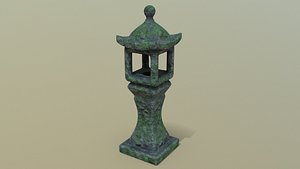 3D Stone Lantern model
