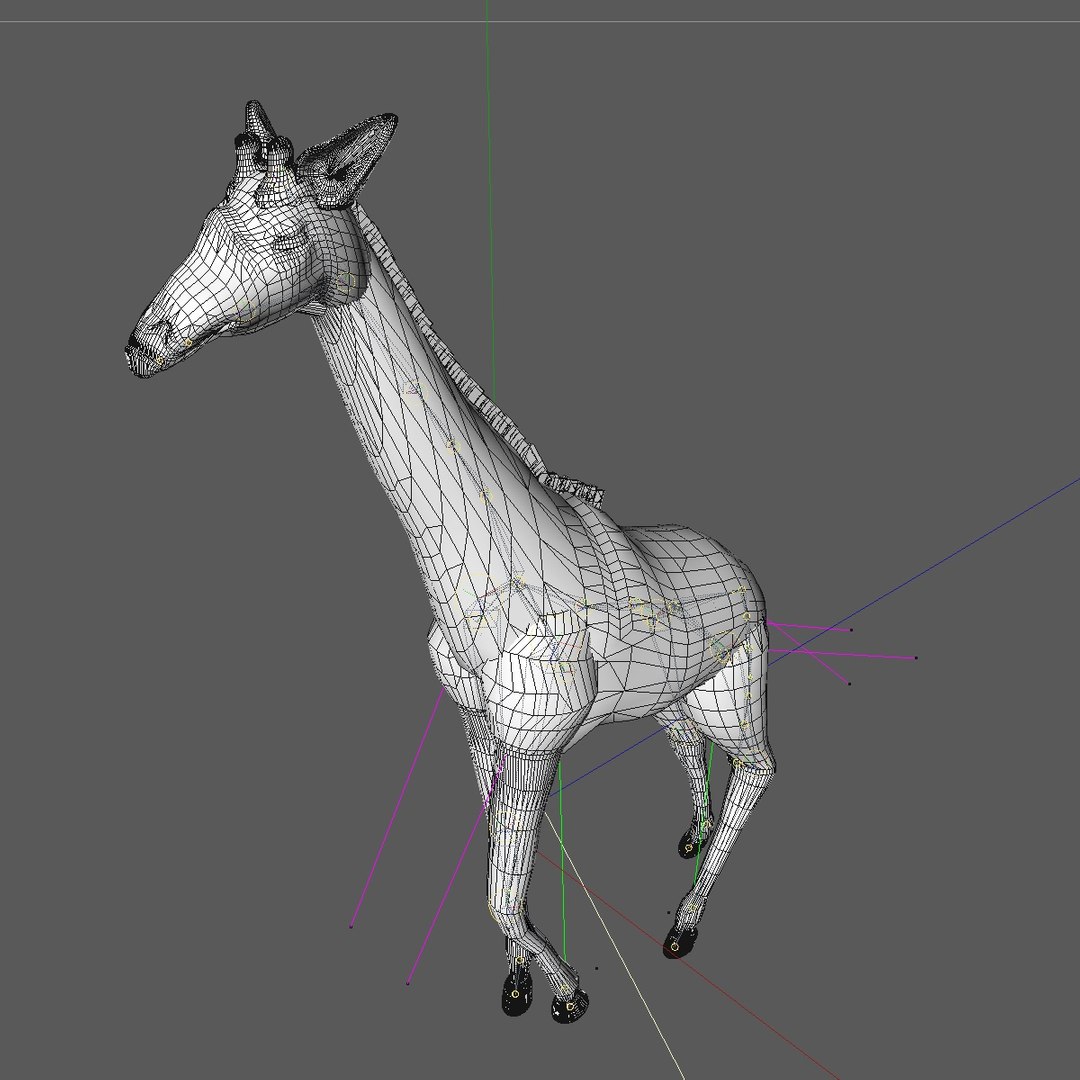 3d Giraffe Walking Animation