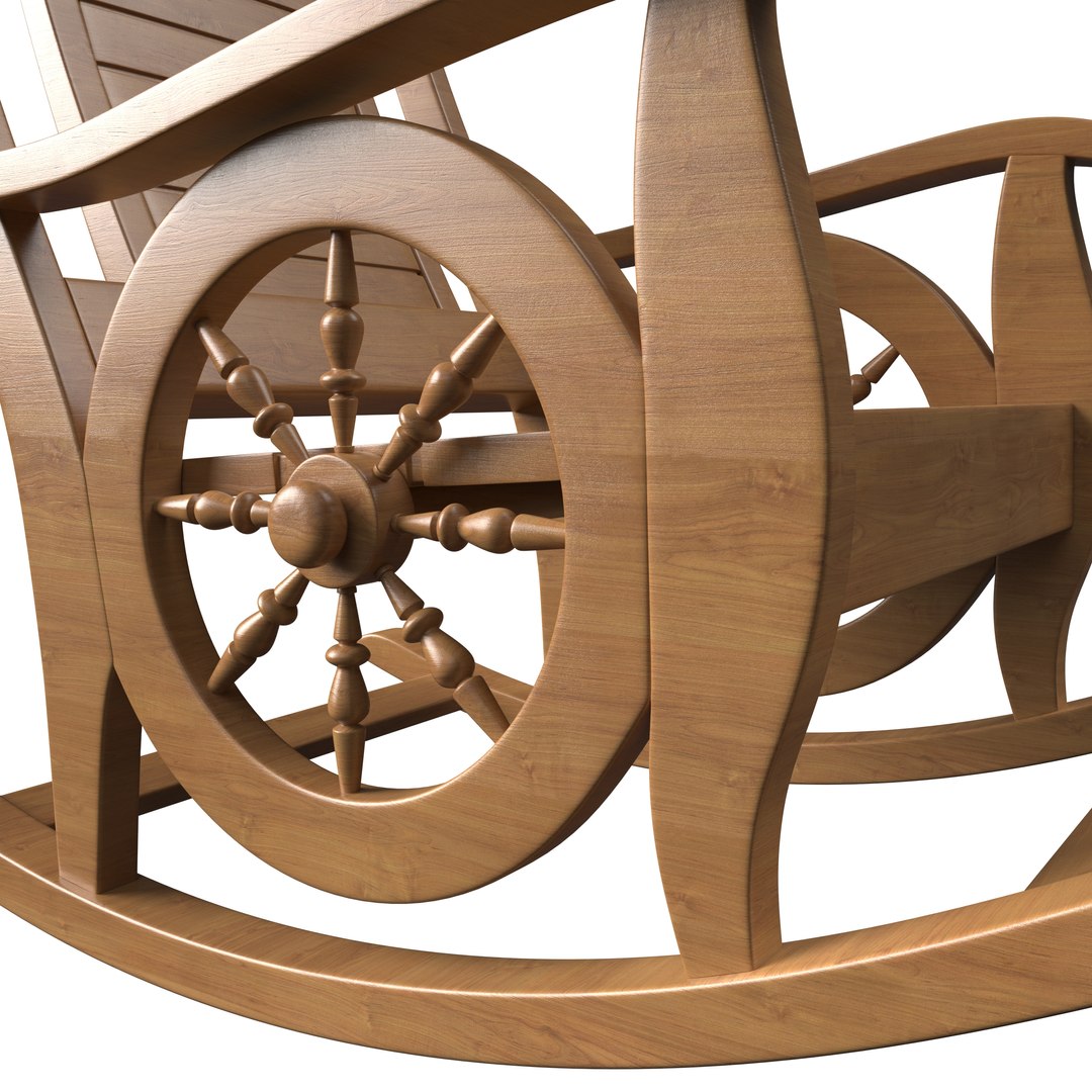 3D Rocking Chair Model - TurboSquid 1752291