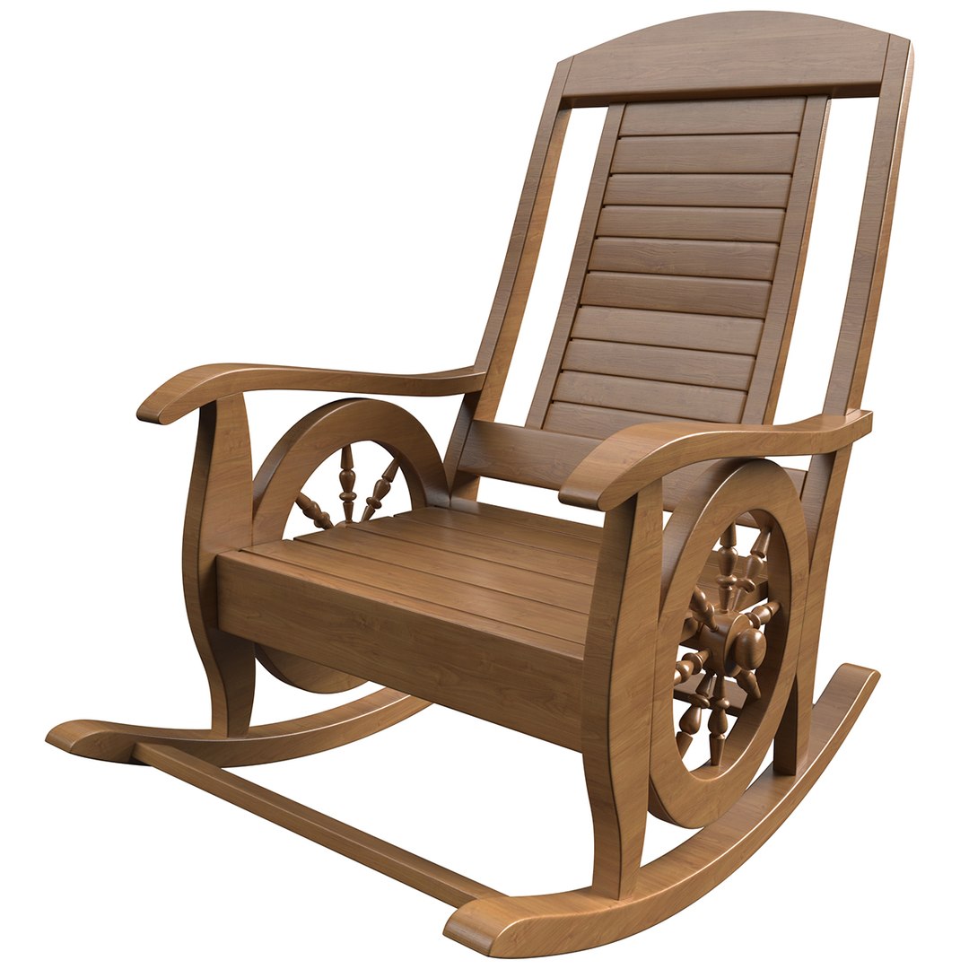 3D Rocking Chair Model - TurboSquid 1752291