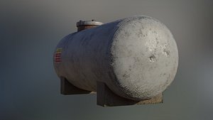 Industrial Petroleum Spirit Storage Tank 3D model