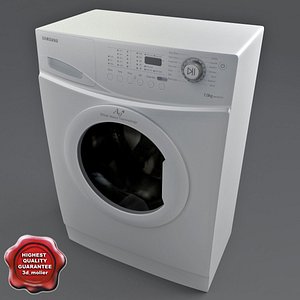 washer dryer samsung 3d model