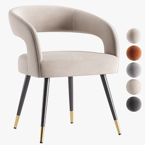 3D Laurel Dining Chair model