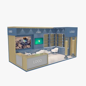 3D model 6x3 meter booth