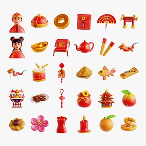 Lunar New Year 3D Collection model