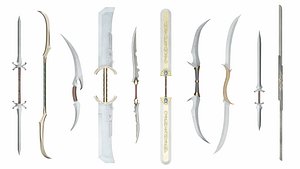 Double sword collection 3D model