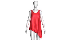 Girls Sleeveless Silk Nightwear