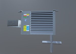 ac unit piping 3D model