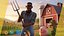 Farmer Cartoon Character in Overalls Artistic Realism Low-poly 3D model