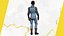 Farmer Cartoon Character in Overalls Artistic Realism Low-poly 3D model