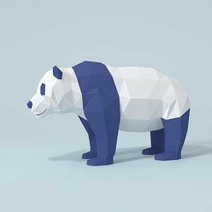 3D panda bear model