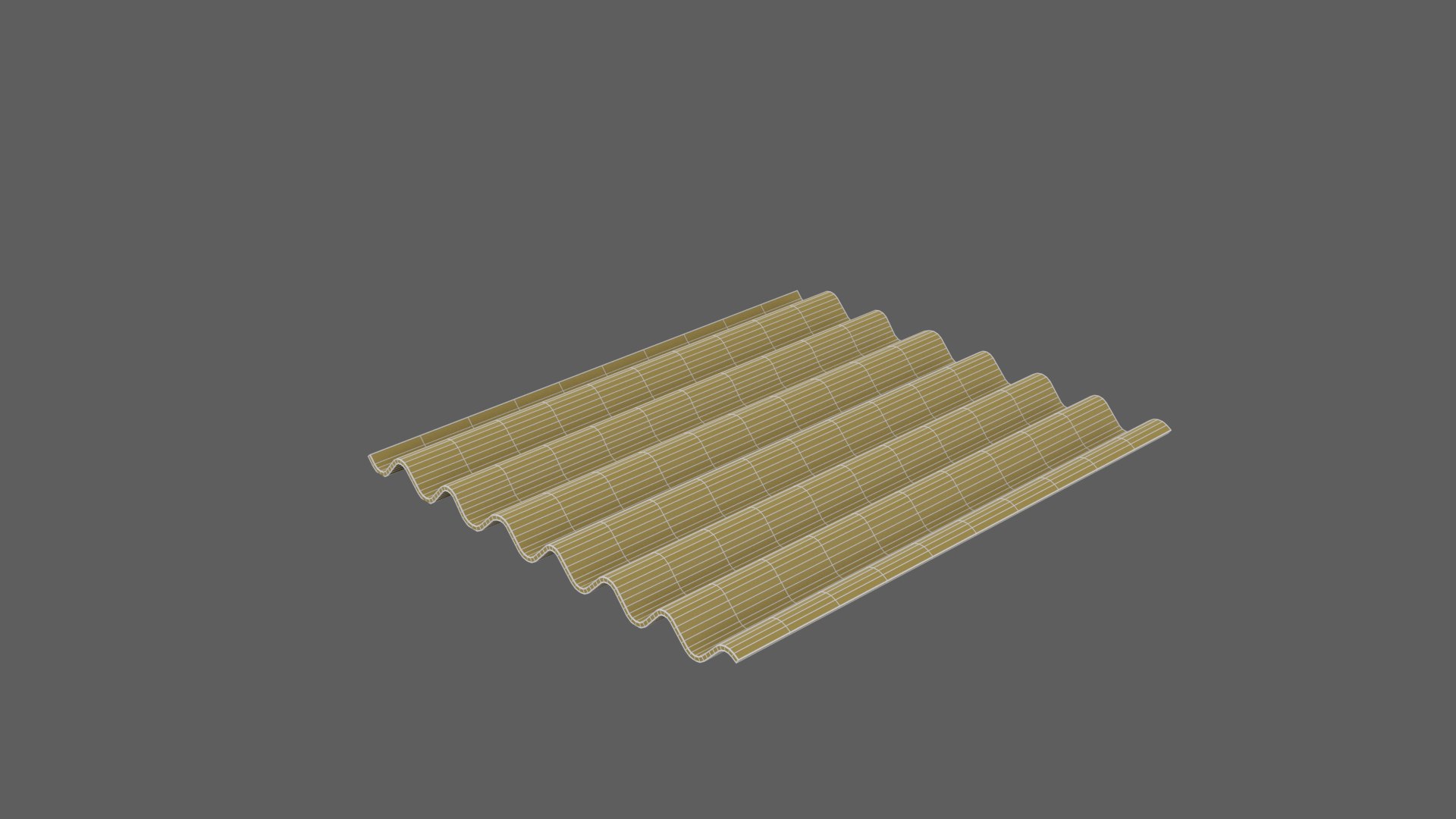 Concrete Roof Tile Model - TurboSquid 2253174
