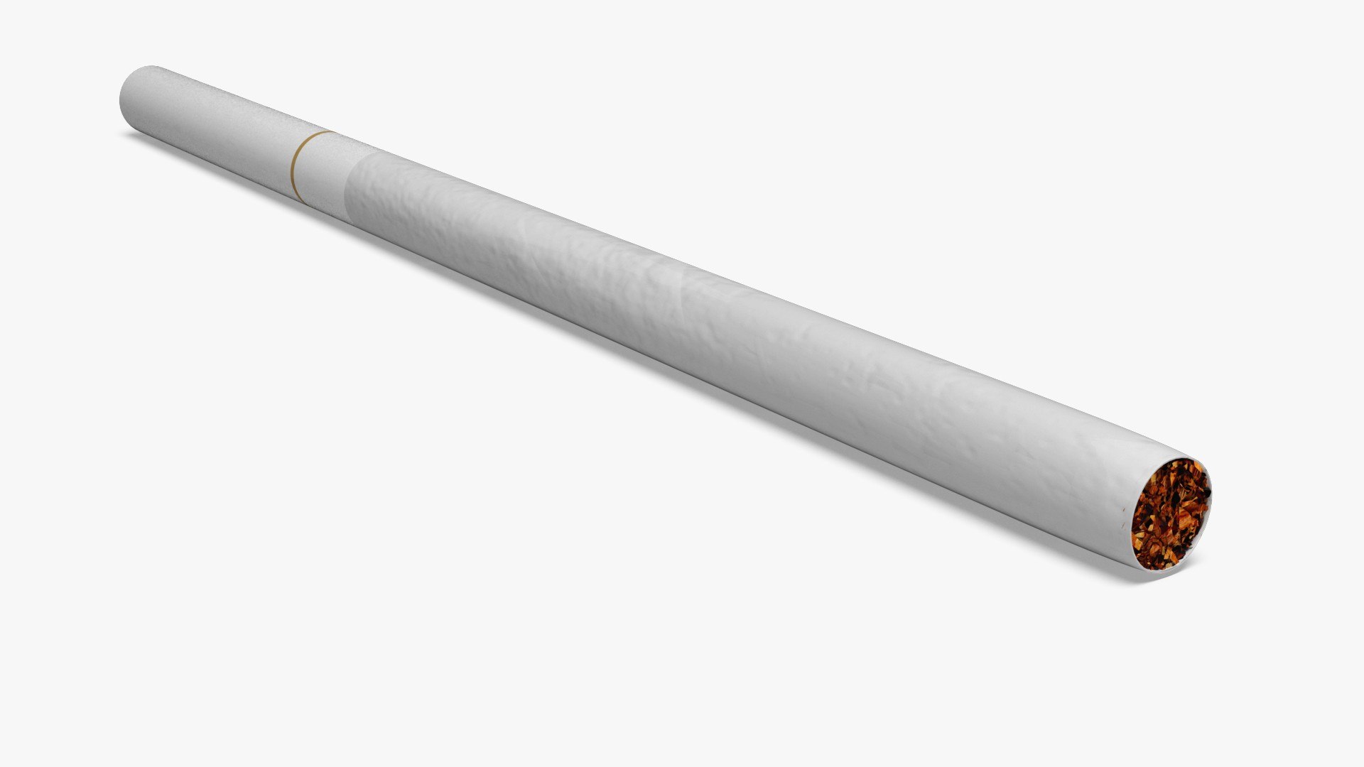 Cigarette Super Slim Gold 3D model preview