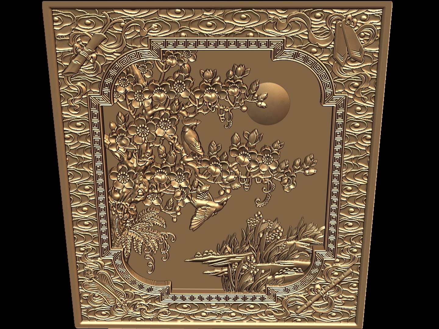 Stl Cnc Router Engraving 3ds Free