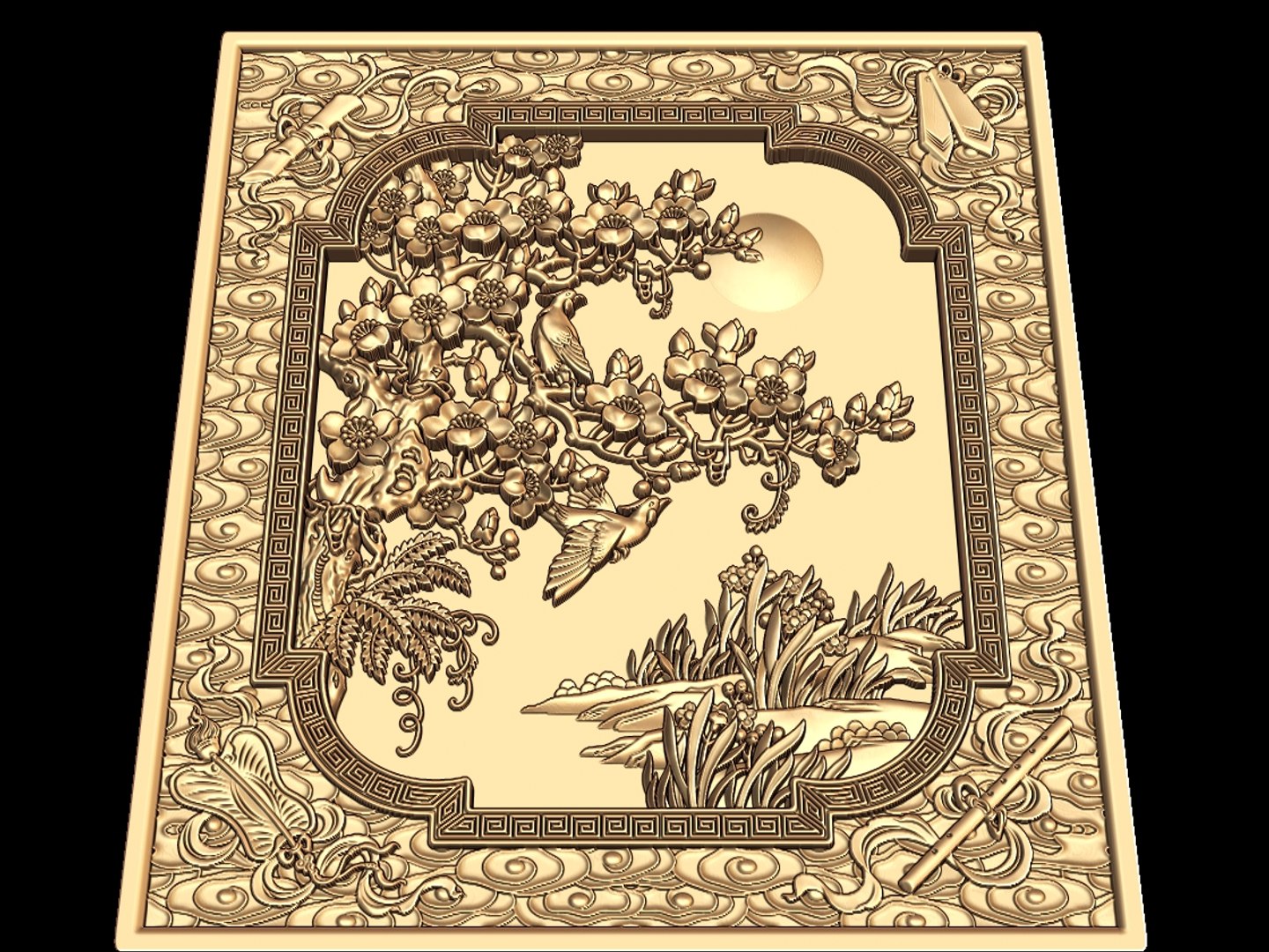 Stl Cnc Router Engraving 3ds Free