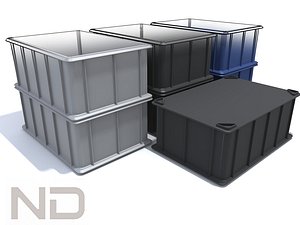 3d model plastic equipment boxes