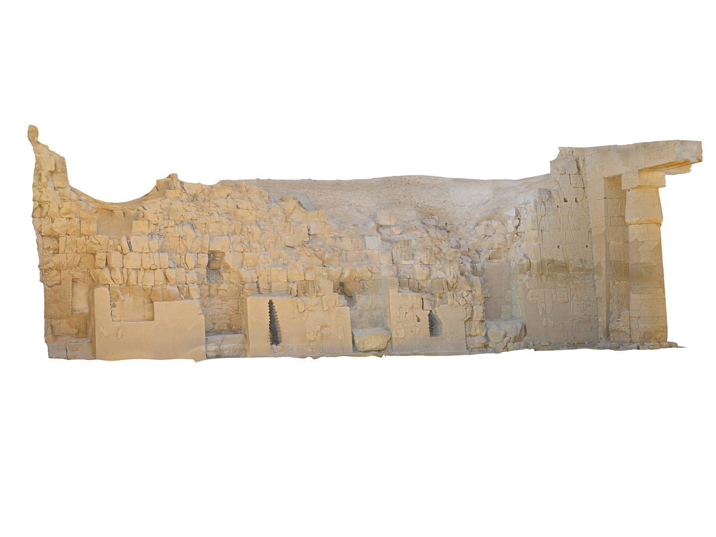 3D Model Karnak Luxor Wall - TurboSquid 1515966