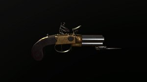 Pocket flintlock pistol