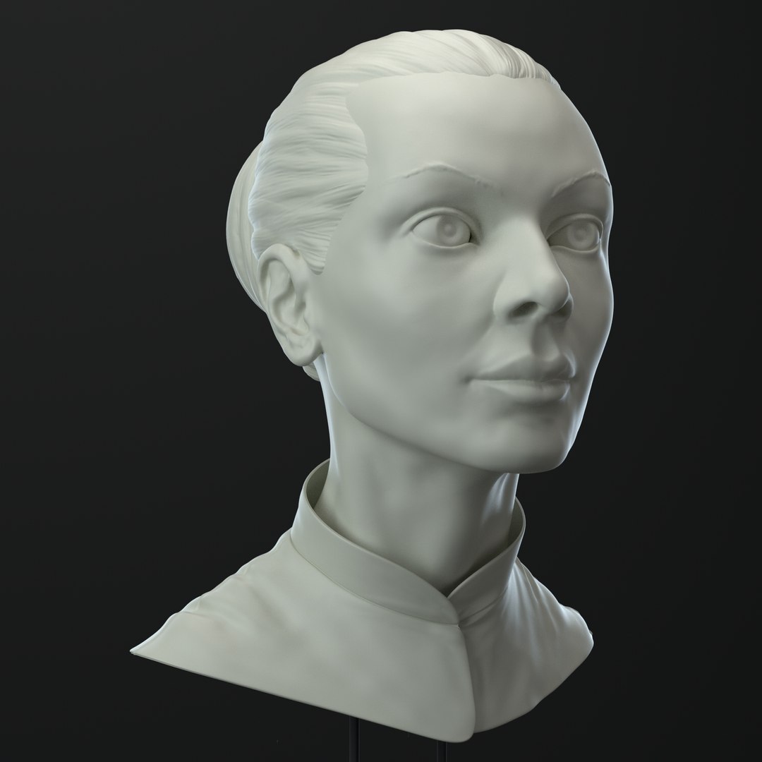 Female Head 3D Model - TurboSquid 1390315