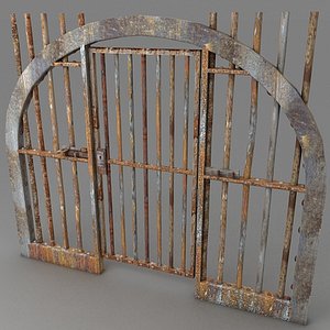 3d prison door metal