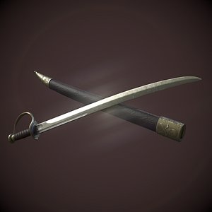 3D model cutlass sword