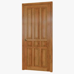 Wooden varnished door