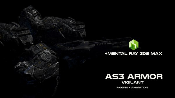 modelo 3d AS3 Armor Rigged & Animation Plus - TurboSquid 1364257