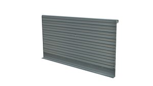 garage door animated 3D model