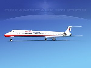 md-90 jet commercial 3d 3ds