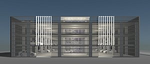 3D model Parking garage building 25-19