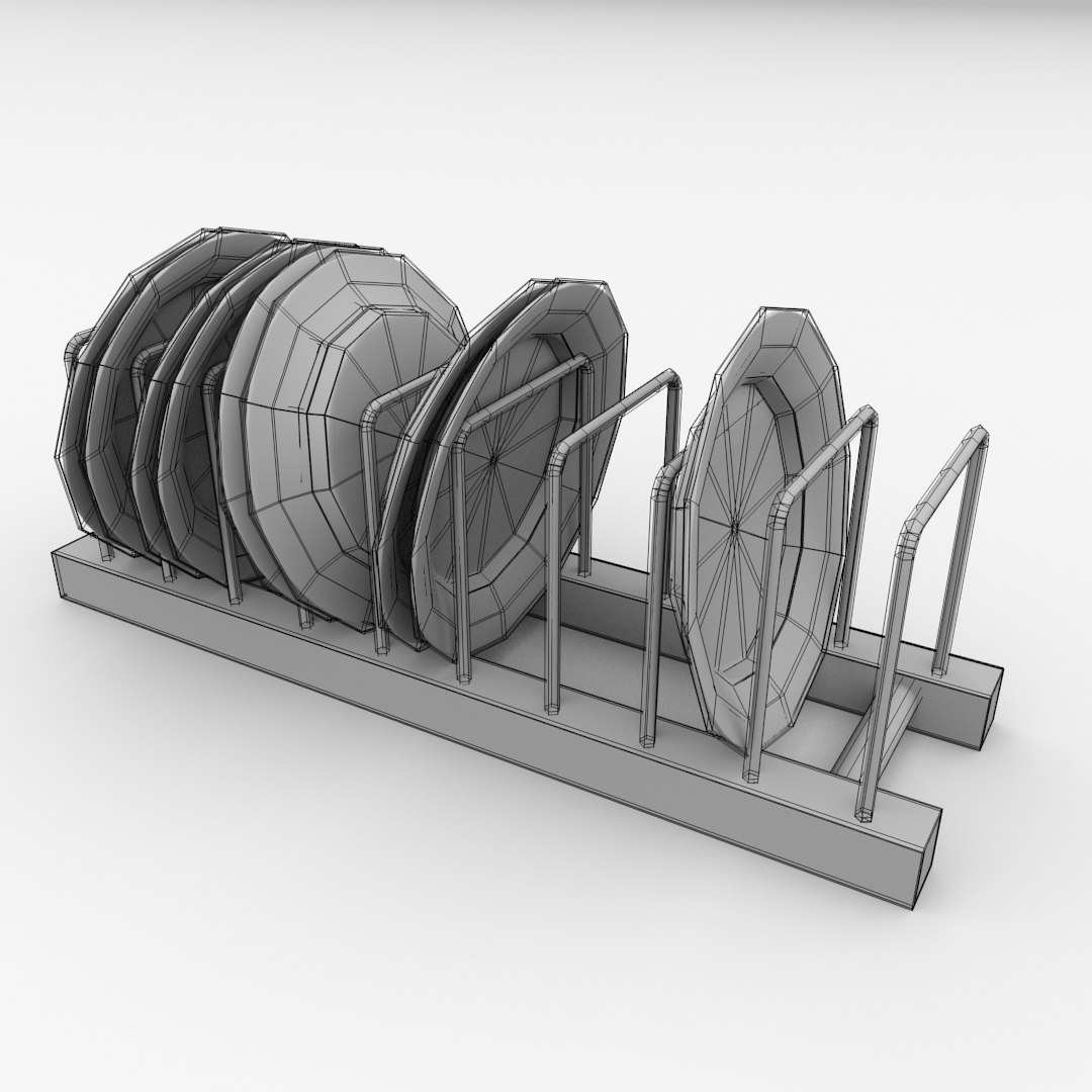 Plate Rack V2 3d Model