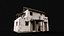 Low Poly Village White Clay House Collection