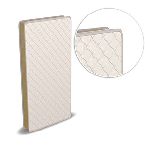 Mattress Patterned Design Single Bed- 3D Model Ready to Render inside Blender and Cycles 3D model