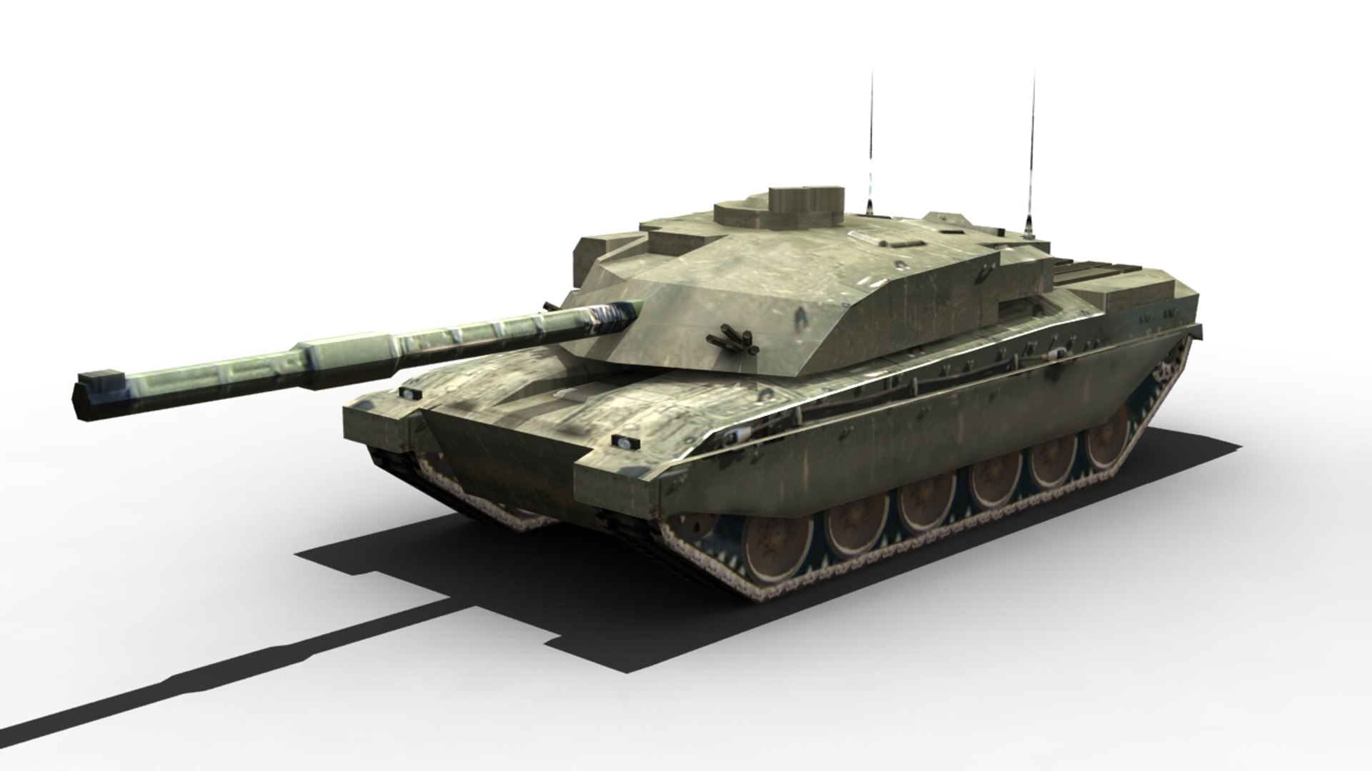 3d Challenger 2 Tank Model