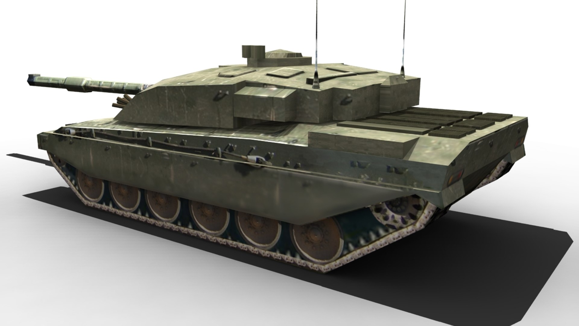 3d Challenger 2 Tank Model