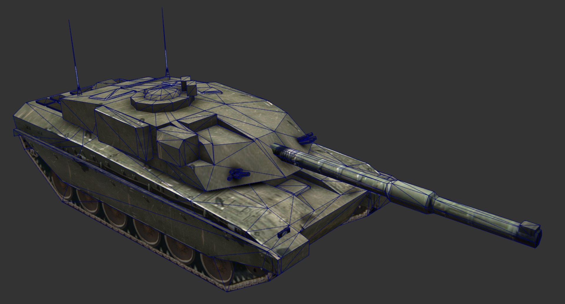 3d Challenger 2 Tank Model