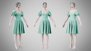 Dress 09 Cyan