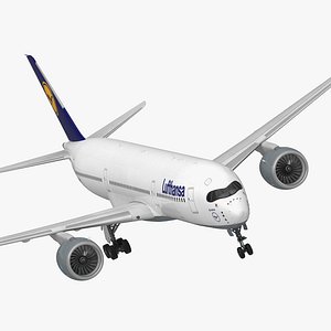 Airbus A350-900 Lufthansa Rigged