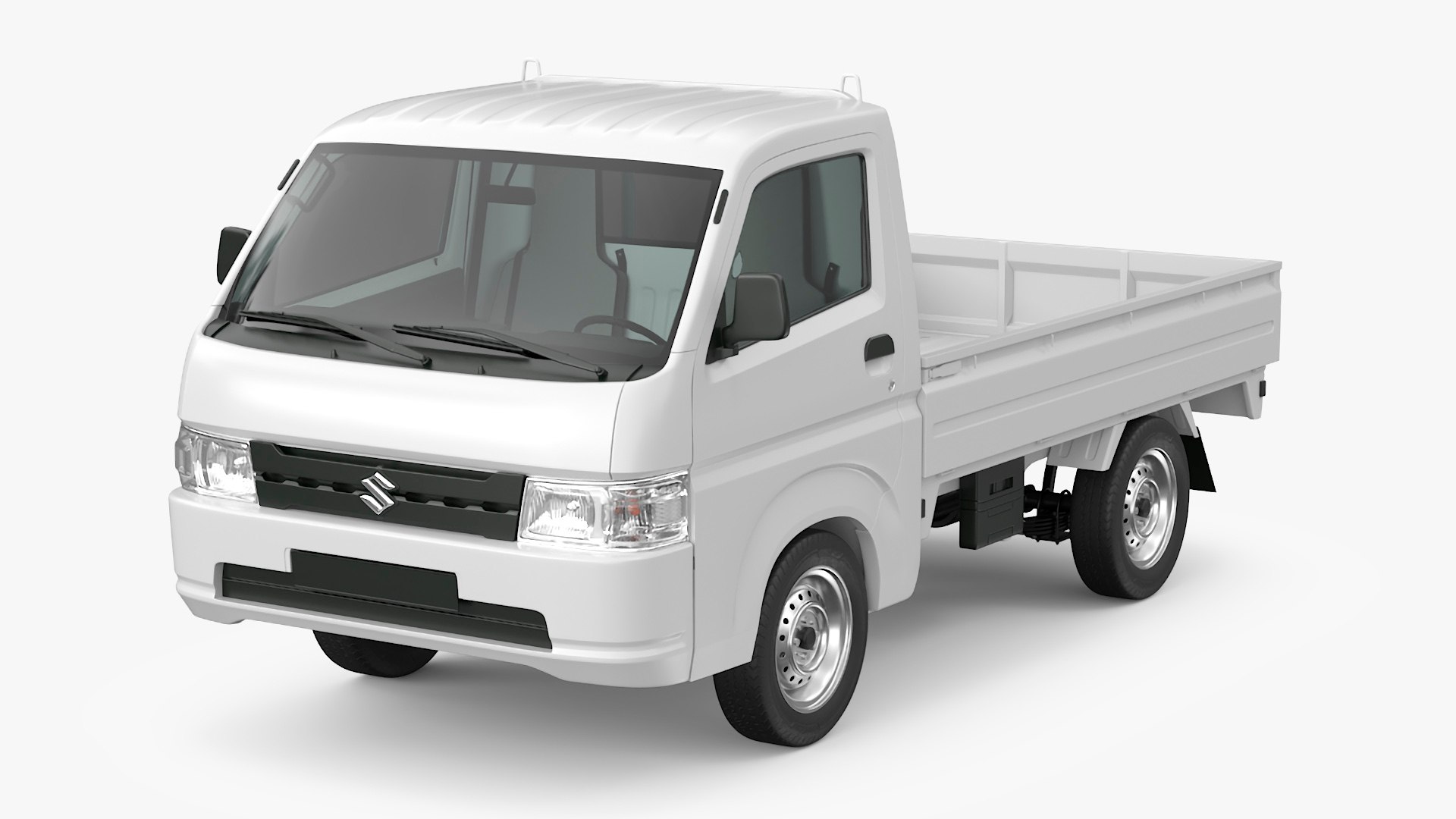 Suzuki Carry Truck White 3D model preview
