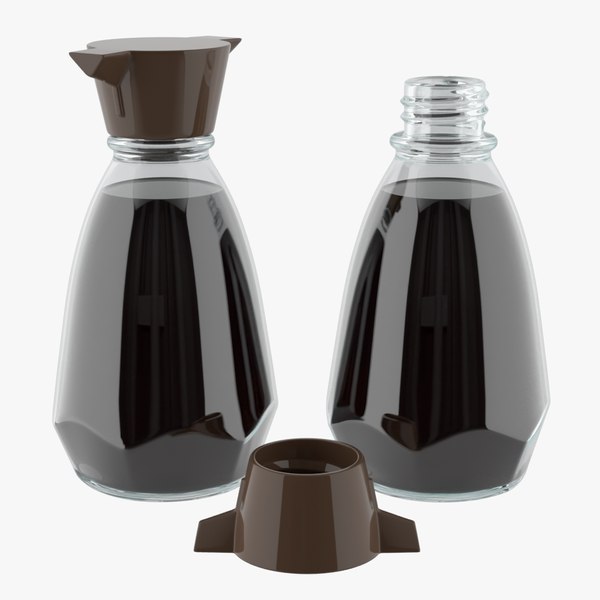 3D soy sauce bottle